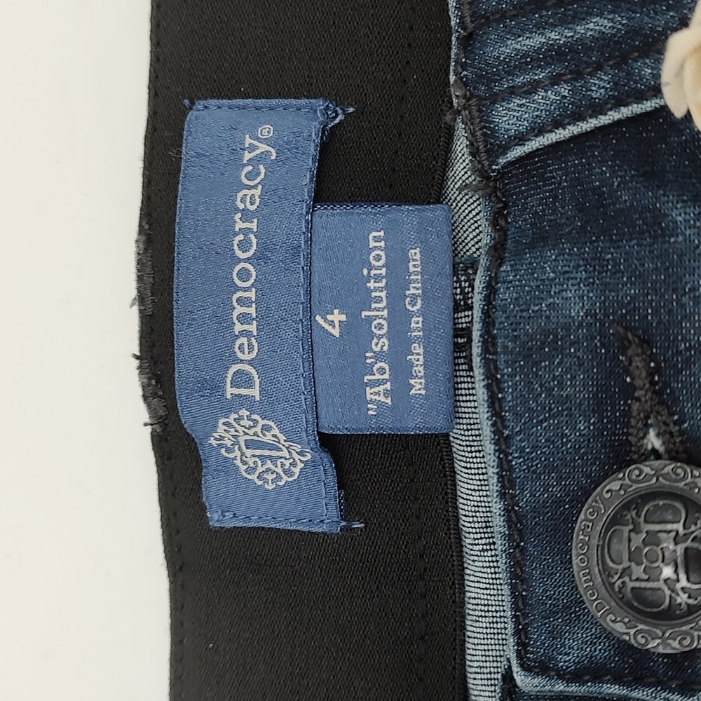 Democracy Ab Solution Jeans Distressed Size 4 Blue NWT - Picture 9 of 15